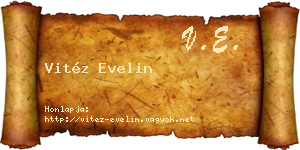 Vitéz Evelin névjegykártya