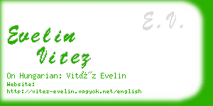 evelin vitez business card